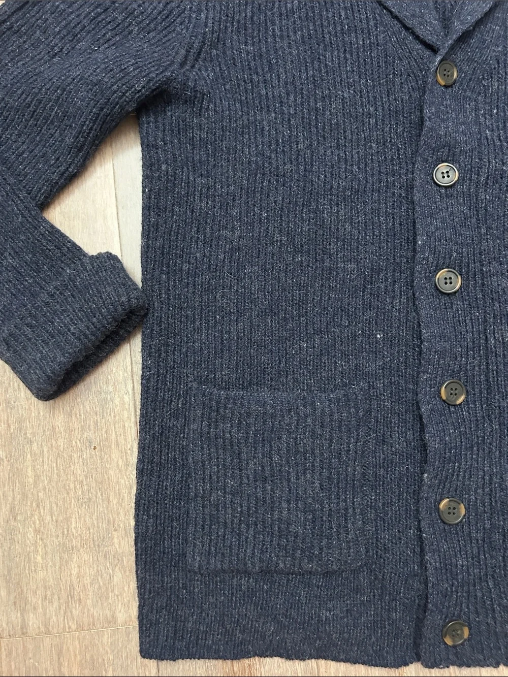 Line of Trade The Dockside Shawl Cardigan wool size M unisex